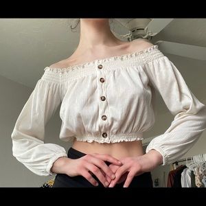 Cottage core puffy blouse